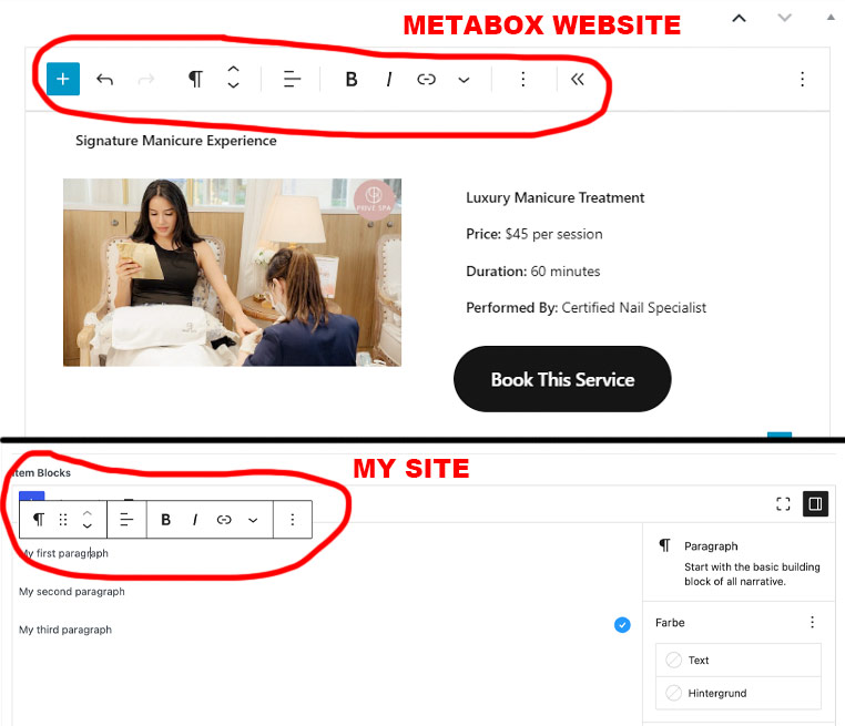 Block Editor Toolbar Position